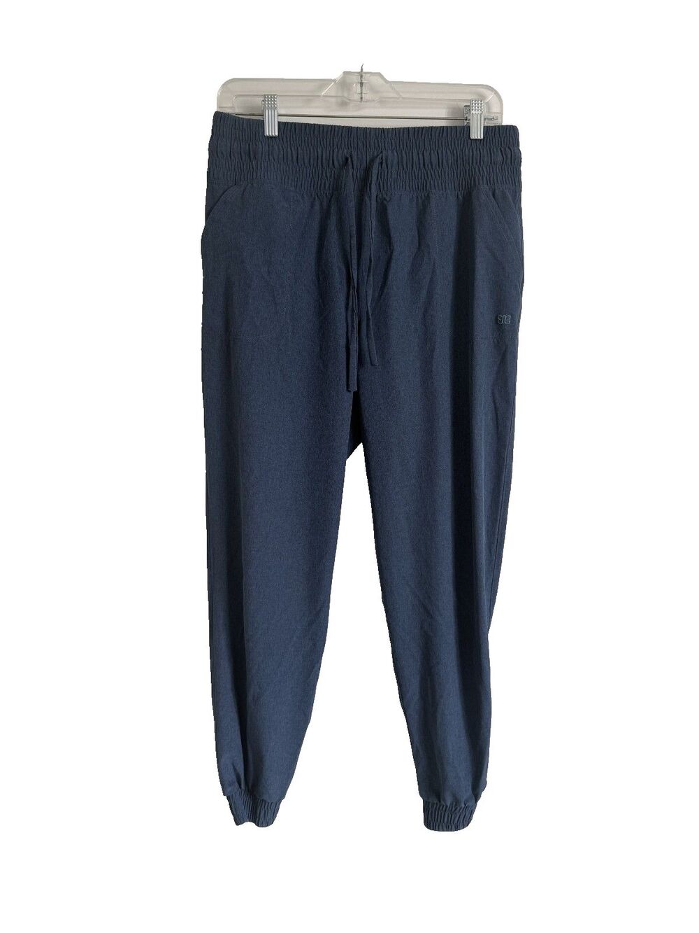 Albion Jogger Pants Womens Blue Elastic Waist Woven Athletic Size L